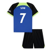 Tottenham Hotspur Son Heung-min #7 Udebanesæt Børn 2022-23 Kortærmet (+ Korte bukser)